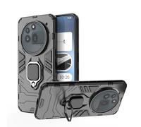 ESTH Custodia per Nothing Phone (3a) Pro con 360° Rotante Staffa, [Compatibile con Supporto Magnetico per Auto], Cover Paraurti PC + TPU, Nero