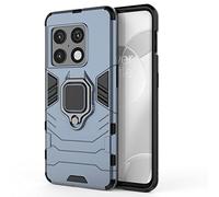 ESTH® Custodia per OnePlus 10 Pro con 360° Rotante Staffa, [Compatibile con Supporto Magnetico per Auto], Cover Paraurti PC + TPU, Blu