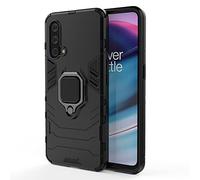 ESTH® Custodia per OnePlus Nord CE 5G con 360° Rotante Staffa, [Compatibile con Supporto Magnetico per Auto], Cover Paraurti PC + TPU, Nero