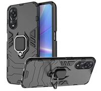 ESTH® Custodia per Oppo A78 5G/A58x 5G/A58 5G con 360° Rotante Staffa, [Compatibile con Supporto Magnetico per Auto], Cover Paraurti PC + TPU, Nero