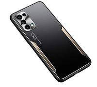 ESTH® Custodia per Oppo Find X3 Lite Cover in Alluminio & Silicone [Design Meccanica Durevole] Protezione da Cadute e Urti, Cover per Oppo Find X3 Lite, Oro