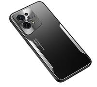 ESTH® Custodia per Oppo Find X5 Pro Cover in Alluminio & Silicone [Design Meccanica Durevole] Protezione da Cadute e Urti, Cover per Oppo Find X5 Pro, Argento