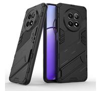 ESTH® Custodia per Realme 12 5G/Realme 12x 5G con Supporto [Compatibile con Supporto Magnetico per Auto] Cover Paraurti PC + TPU, Nero