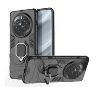 ESTH® Custodia per Realme 12 Pro/Realme 12 Pro Plus con 360° Rotante Staffa, [Compatibile con Supporto Magnetico per Auto], Cover Paraurti PC + TPU, Nero