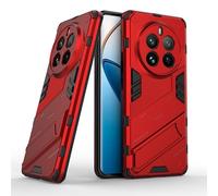 ESTH® Custodia per Realme 12 Pro/Realme 12 Pro Plus con Supporto [Compatibile con Supporto Magnetico per Auto] Cover Paraurti PC + TPU, Rosso