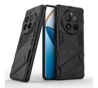 ESTH® Custodia per Realme 12 Pro/Realme 12 Pro Plus con Supporto [Compatibile con Supporto Magnetico per Auto] Cover Paraurti PC + TPU, Nero