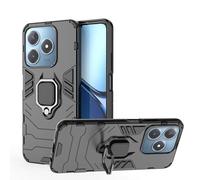 ESTH® Custodia per Realme C61 4G/Realme C63 4G con 360° Rotante Staffa, [Compatibile con Supporto Magnetico per Auto], Cover Paraurti PC + TPU, Nero