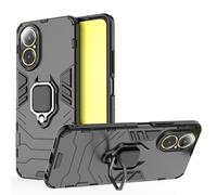 ESTH® Custodia per Realme C67 4G con 360° Rotante Staffa, [Compatibile con Supporto Magnetico per Auto], Cover Paraurti PC + TPU, Nero