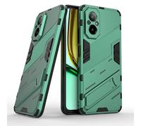 ESTH® Custodia per Realme C67 4G/Realme 12 Lite con Supporto [Compatibile con Supporto Magnetico per Auto] Cover Paraurti PC + TPU, Verde