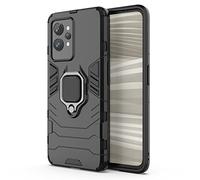 ESTH® Custodia per Realme GT2 Pro 5G con 360° Rotante Staffa, [Compatibile con Supporto Magnetico per Auto], Cover Paraurti PC + TPU, Nero