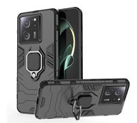 ESTH® Custodia per Xiaomi 13T Pro/Xiaomi 13T con 360° Rotante Staffa, [Compatibile con Supporto Magnetico per Auto], Cover Paraurti PC + TPU, Nero