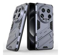 ESTH® Custodia per Xiaomi 14 Ultra con Supporto [Compatibile con Supporto Magnetico per Auto] Cover Paraurti PC + TPU, Grigio