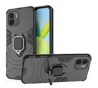 ESTH® Custodia per Xiaomi Redmi A1 con 360° Rotante Staffa, [Compatibile con Supporto Magnetico per Auto], Cover Paraurti PC + TPU, Nero