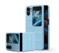 ESTH® Custodia Rigida in PC per Oppo Find N2 Flip con Scudo Antibatterico, Texture Delicata al Tatto, Cover Slim Antigraffio e Antiurto, Azzurro