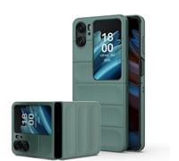 ESTH® Custodia Rigida in PC per Oppo Find N2 Flip con Scudo Antibatterico, Texture Delicata al Tatto, Cover Slim Antigraffio e Antiurto, Verde