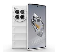 ESTH® Custodia Silicone Liquido per OnePlus 12 5G con Protezione Anti-Germi e Fodera in Microfibra, Cover in Silicone a Antiurto 360°, Bianco