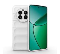 ESTH® Custodia Silicone Liquido per Realme 12 Plus 5G con Protezione Anti-Germi e Fodera in Microfibra, Cover in Silicone a Antiurto 360°, Bianco