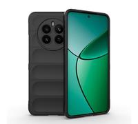 ESTH® Custodia Silicone Liquido per Realme 12 Plus 5G con Protezione Anti-Germi e Fodera in Microfibra, Cover in Silicone a Antiurto 360°, Nero