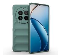 ESTH® Custodia Silicone Liquido per Realme 12 Pro/Realme 12 Pro Plus con Protezione Anti-Germi e Fodera in Microfibra, Cover in Silicone a Antiurto 360°, Verde