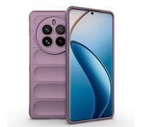 ESTH® Custodia Silicone Liquido per Realme 12 Pro/Realme 12 Pro Plus con Protezione Anti-Germi e Fodera in Microfibra, Cover in Silicone a Antiurto 360°, Viola chiaro