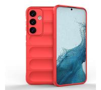 ESTH® Custodia Silicone Liquido per Samsung Galaxy S24 Plus con Protezione Anti-Germi e Fodera in Microfibra, Cover in Silicone a Antiurto 360°, Rosso