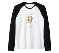 Esther 4:14 Fede Floreale Citazione Minimal Christian Maglia con Maniche Raglan