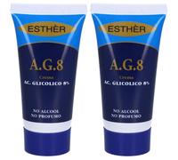ESTHÈR® A.G. 8 Crema AC. Glicolico 8% 2x30 ml Crema