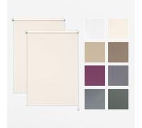 Estika Set di DUE tende da interni senza forare - Perla 45 x 120 cm - 2 tende oscuranti - installabili senza forare, privacy temporanea, protezione solare