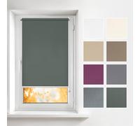 Estika Tende a rullo per interni senza forare - 90 x 120 cm - Tende Oscuranti Avvolgibili - montabile senza fori, privacy temporanea, protezione sole