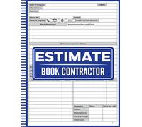 Estimate Book Contractor: Contractor Estimate Log Book: Construction Management Notebook, Job Estimate Planner for Contractors: Work Requests, Cost Tracking, and Project Notes, with dot grid diagram