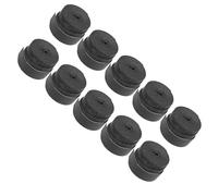 Estink 10pcs Nastro per Impugnatura a Racchetta da Tennis Set PU Overgrips Assorbenti per Il Sudore per Le Canne da Pesca a Badminton da Tennis (Black)