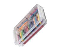 Estink 2 Pezzi Case di Progetto Portatile Case di Plastica Impermeabile A4 per Archiviazione di Certificati Importanti (WHITE)