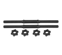 Estink 45cm x 24mm Short Dumbbell Bar Set with 4 Spinlock Collars, Manubri Corti per Palestra, Maniglie per Sollevamento Pesi