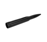 Estink 50 Calibre Universal Truck Antenna Mast Sostituzione in Alluminio Billet Durevole per, Duro Anodizzato con Adattatori per l'installazione dell'Antenna del Veicolo (BLACK)