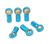 Estink 6pcs Lega in Lega di Alluminio M3 Ginnastica dell'estremità dell'asta per 1/10 RC Sostituzione Diretta Modello Applicabile Modello HSP Design Leggero Assiale (Blue)