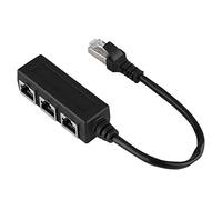 Estink Adattatore Splitter RJ45, Cavo Ethernet LAN 1 Maschio a 3 Femmine per Estensione Rete Split in Tre Porte Compatibile con Router Modem Internet ad Alta Velocità