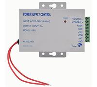 Estink Alimentatore per Controllo Accessi, Universale AC 110V-240V a DC 12V 3A 30W con Uscite NC/No e Ritardo Regolabile 0-15 Secondi per di Sicurezza Porta e Citofono