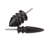 Bruciatore per pelle, punta appuntita, bordo in pelle, lucidato, strumento per intagliare la pelle, set fai da te per tagliare il legno, 2 pezzi