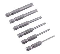 Estink Cacciaviti Magnetici Esagonali, Set da 6 Pezzi Punta Piatta 2,0-6,0mm Lunghezza 50mm per Avvitatura Precisa e Rapida