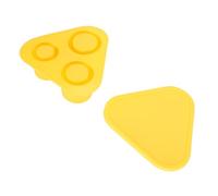 Estink Cilindri Cubi di Ghiaccio Vassoio Facile Rilascio 3 Pezzi di capacità di Silicone Tazza di Ghiaccio con Coperchio per Bevande Cocktail di caffè, Lungo e Comodo (YELLOW)