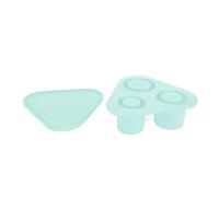 Estink Cilindri Cubi di Ghiaccio Vassoio Facile Rilascio 3 Pezzi di capacità di Silicone Tazza di Ghiaccio con Coperchio per Bevande Cocktail di caffè, Lungo e Comodo (GREEN)