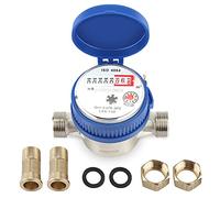 Estink Contatore per Acqua Fredda 15 mm 1/2 Pollice, Portata 1,5 m3/h per Uso Domestico e Giardino