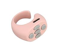 Estink Controller Ad Anello Intelligente Pagina di Controllo Remoto Wireless Turner, Materiale ABS Resistente all'usura Pulsante Selfie Otturatore Telecomando per la Lettura e Controllo Video, (PINK)