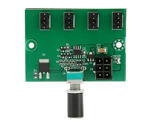 Estink Controller velocità Ventola Case 12V, Controller Hub Ventola PWM, Controller Ventola PC Hub Ventola CPU, può Regolare 4 Ventole Contemporaneamente, per Ventola PC 4 Pin 3 Pin 2 Pin
