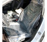 Estink Coprisedili per auto, 100 pezzi, in trasparente, protezione per meccanici, per mantenere pulito il sedile dell'auto, 140 x 80 cm
