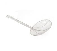 Estink Cucchiaio a Filo in Acciaio Inossidabile a Mestolo Skimmer con Gancio, Skimmer da Cucina a Manico Lungo per Frittura, Materiale in Acciaio Inossidabile 304 (20 cm)