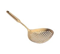 Estink Cucina Skimmer a Mestolo in Acciaio Inossidabile a Flusso Grande Skimmer Facile da Pulire e Conservare (GOLD)