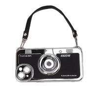 Estink Custodia per Telefono a Forma di Fotocamera per Copertura Elettro -elettroplata Unica con Cinturino Manuale per Individui Creativi (#3)