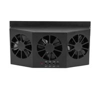 Estink Design della Ventola a Tripla Ventola per Ventole di Scarico con Auto Solare per la Rimozione degli Odori e un'esperienza di Guida Confortevole (BLACK)