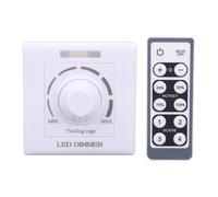 Estink Dimmer LED, Telecomando IR per Regolatore di Luminosità Illuminazione Domestica 200W 220V con 12 Tasti 86 Tipo e Batteria Integrata